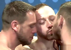 Muscular Hairy Studs On a Threesome Adventure