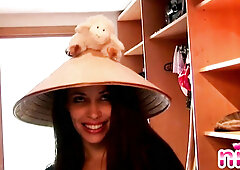 Lesbian Nina Closet Nude with perfect body