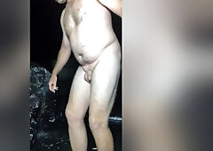 Renovating Pool Then Swimming With Happy Ending