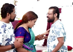 Indian Wife's Wild Threesome Passion in Hardcore