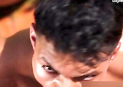 Watch his tight Colombian butt expand for that perfectly massive cock