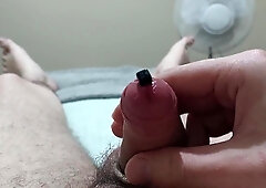 Deep sounding for diminutive sensitized uncircumcised beef whistle