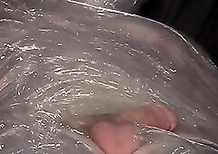 Bondaged Guy Gets Handjob