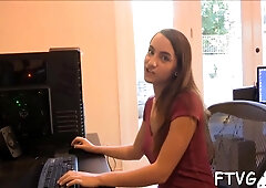 Babe Plays With Dildos