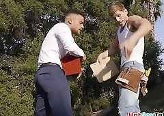 Sturdy top breeding inked jock until making him shoot jizz