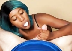 Black Gum Bubbles Knob Suck, Interracial Banging (No finish)