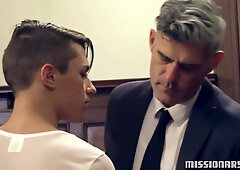 Hot Cum Drenches Briers Stomach With Elder Brier