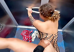 Caught Fucking in Elevator