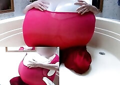 WWM - Big Shirt Mega Bosom Fill to Burst Inflation