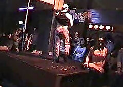 Beefy Stripper Teasing In Public