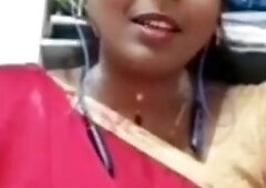 Gouthami reddy manthena removing Red saree blouse showing hot bra milky boobs tits