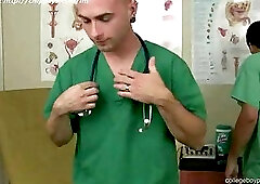 Dr Simons inspects a guy