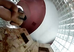 Christy showers off her consummate body