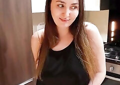 StepMom got concupiscent after seeing my hard shlong below the table during dinner. Stepdad is away fishing, so this babe let me screw her right on th