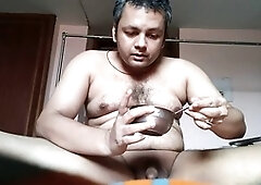 Solo ass fingering, in english, little cocks