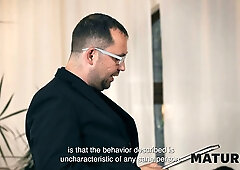 Mature4k. senior elle with Huge Tits banged her gardener in doggy and completed up in court