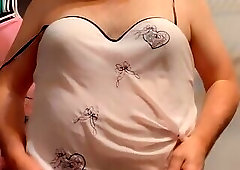 Pantyluvn sissy playing in lingerie and stockings