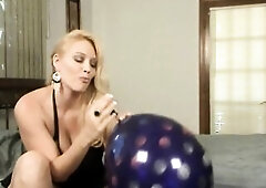 Large Boobs Charlee Pursue Masturbates As This babe Inflates Balloons To Pop!