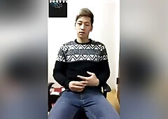 Korean Guy Masturbate Live