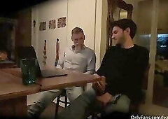 gay grandson jerking off with his REAL grandpa