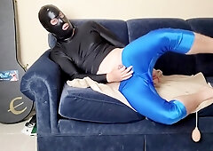 Spandex Boy Using A Dildo On My Ass And Jerking Off