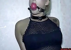 Bound slave babe Daisy Lee molested and fucked BDSM porn