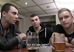 TWINKPOP - He Called A Sporty Cub He Romped Last Summer To Bring His Insane Mates For An Fuck-fest