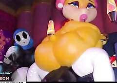 Birdo Hard Futa Screwing With Mario Allies And Getting Huge Creampie - Mario Futanari Anime 4k