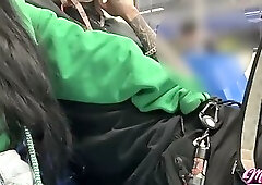 She couldn't stand seeing my erection and gave me a blowjob on the So Paulo subway.