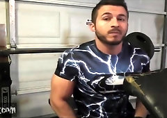 Michael Works Out & Jacks Off