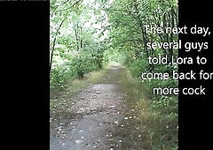 Outdoor banging of crossdresser.