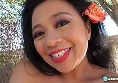 Raven-haired doll Lucky Starr knows how to play in solo style