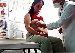 Doc fingers patient's tight anus then fucks her senseless in steamy exam room