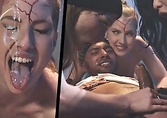 Femdom Reverse Gangbang - Lesbians Possessed By Horny Demons Fucks Black Guy Multiple Creampies - Myra Moans, Oliver Davis And Scarlett Alexis