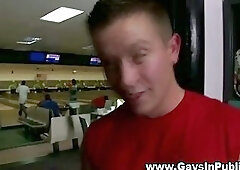 Hungry amateur gay gets a mouthful