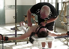Nude boy lets grandpa fool around with his dick in raw maledom scenes
