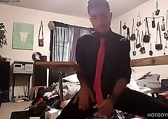 Hung Twink Lucas Stroking Cock