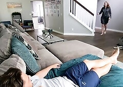 Recent underware and a priceless bang on his giant living room bed. That guy screws me so admirable in this.