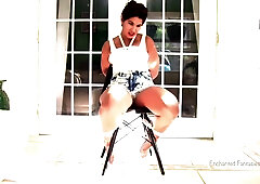 Sahrye Tied To Her Headboard