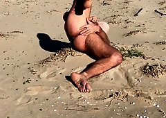 Beach masturbation