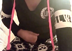 Trap Lays in Bed and Jerks Off With You(POV...Sort of)