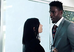 Tattooed  milf banged by a huge cock