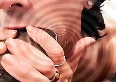 Hot brunette slut for extreme amateur pov blowjob