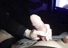 THAT GUY CAME TO IN A SHORT TIME! Public oral in a cinema