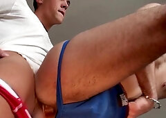 JalifStudio: Tall Enzo receiving facial outdoors