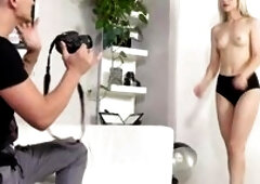 Just by taking photos of her u could watch that the photographer was getting hard as a punk so this chab knew that this guy had to feed it some blond 