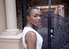 Smooth interracial doggy style for black Ana Foxxx