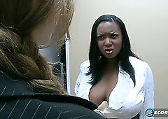 Aileen Ghettman gets her tits and mouth stuffed with cum by Levi Cash