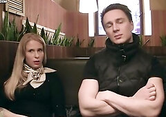 Banging a hot teacher is each man's secret dream, and this day my buddy and me made our dream come true. We picked up this glamorous blondie in a