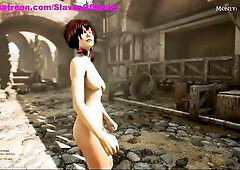 Slaves Of Rome - Fresh S&M clip-game - FUTANARI Futa Content